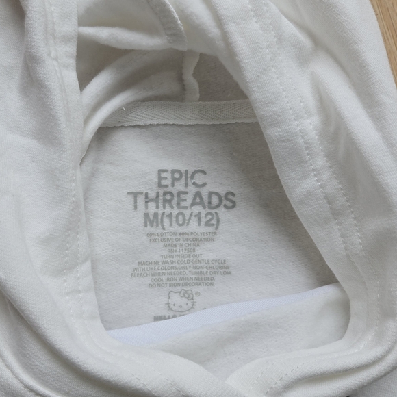 Hello Kitty White Hoodie with Pink Bow - Picture 4 of 5